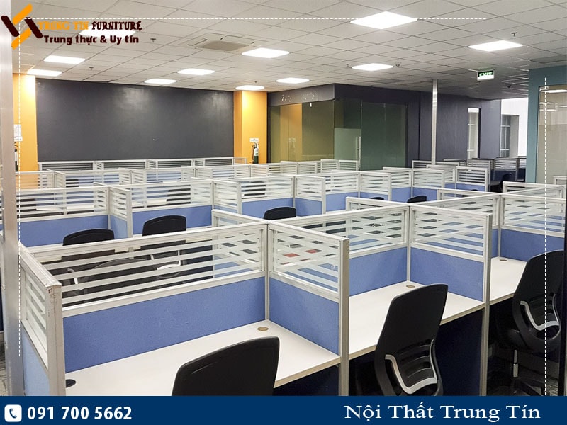 Vách ngăn văn phòng nỉ hiện đại, giá tốt - VNNK12